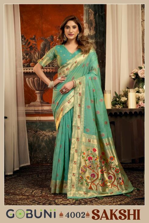 Gobuni sakshi saree wholesale clothing jaipur india